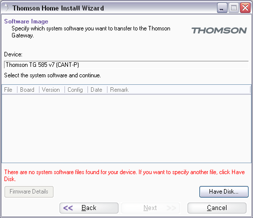 thomson speedtouch default password